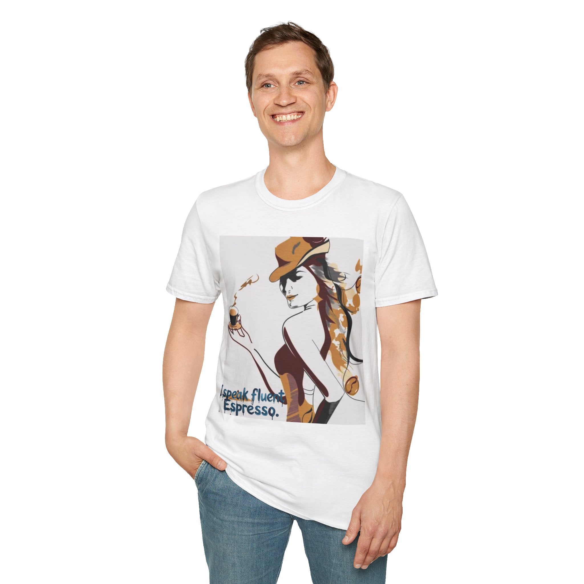 Espresso Lover T-Shirt — "I Speak Fluent Espresso" Coffee Graphic Tee