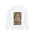 Christmas Cat Hoodie – Regal Tabby with Crown Holiday Kids Sweatshirt