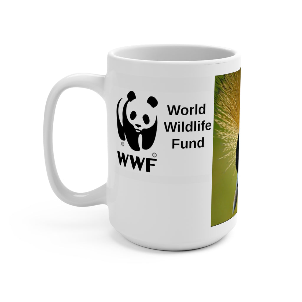 MUG NATURE WWF Crane Photo 15oz Wildlife Conservation Mug