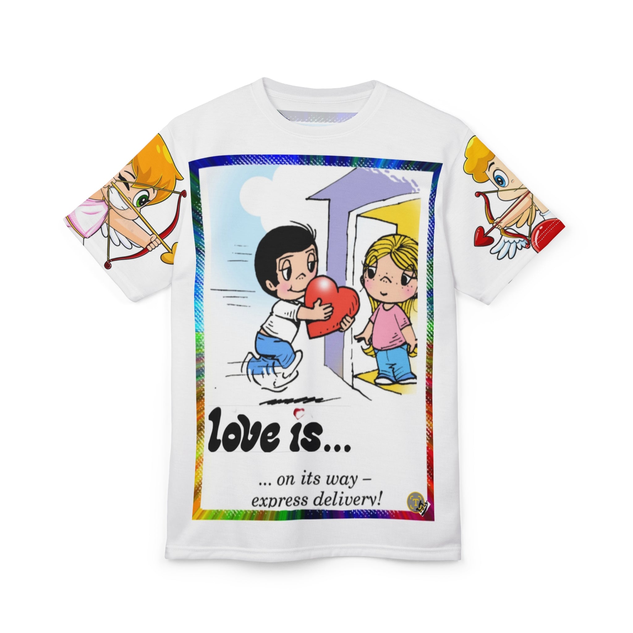 Love Is... Express Delivery All-Over Print Tee