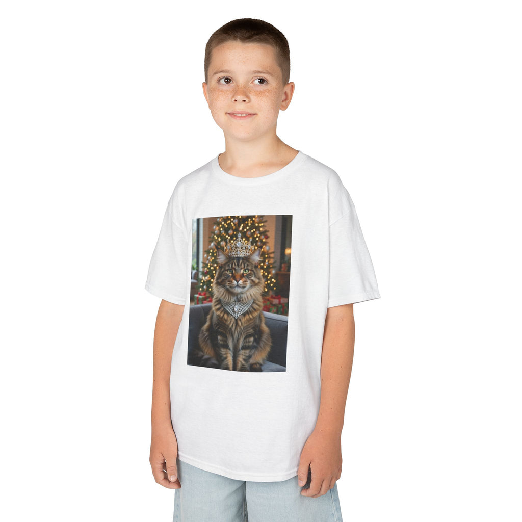T-SHIRT Kids - CATS HEROES — Festive Cat Portrait Christmas Shirt