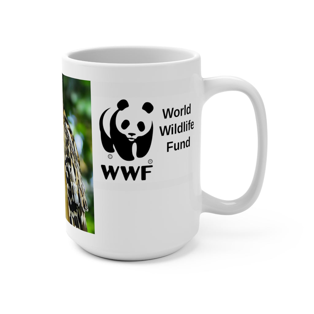 MUG NATURE  WWF Owl Photo 15oz Mug — Wildlife Conservation Coffee Cup