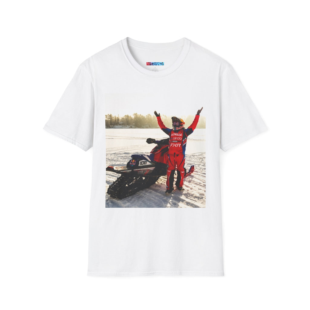 Snowmobile Photo Tee — Vintage Rider Graphic T-Shirt