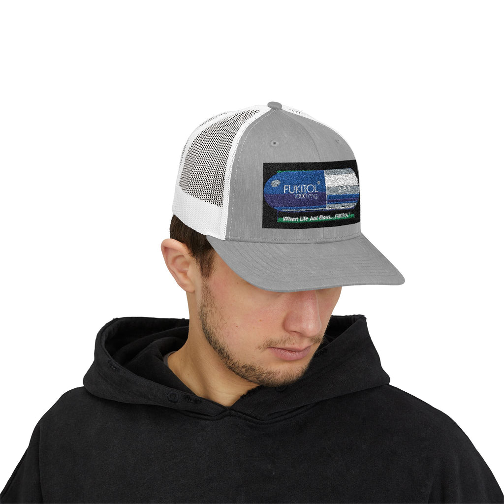 Trucker Cap — Retro Surf Wave Patch Snapback