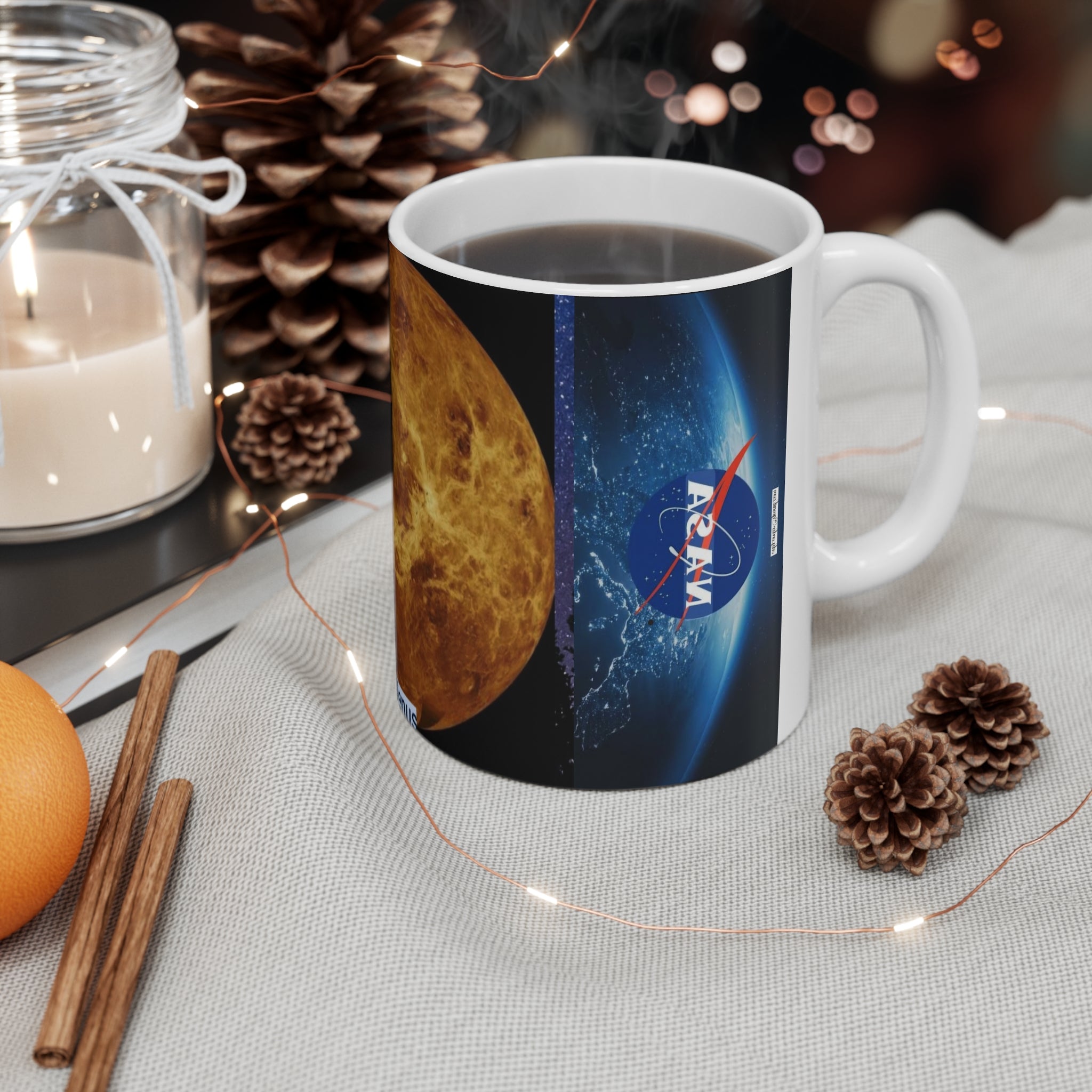 MUG MY GALAXY NASA Venus Planet Mug — 11oz Space Science Coffee Cup