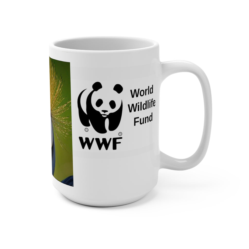 MUG NATURE WWF Crane Photo 15oz Wildlife Conservation Mug