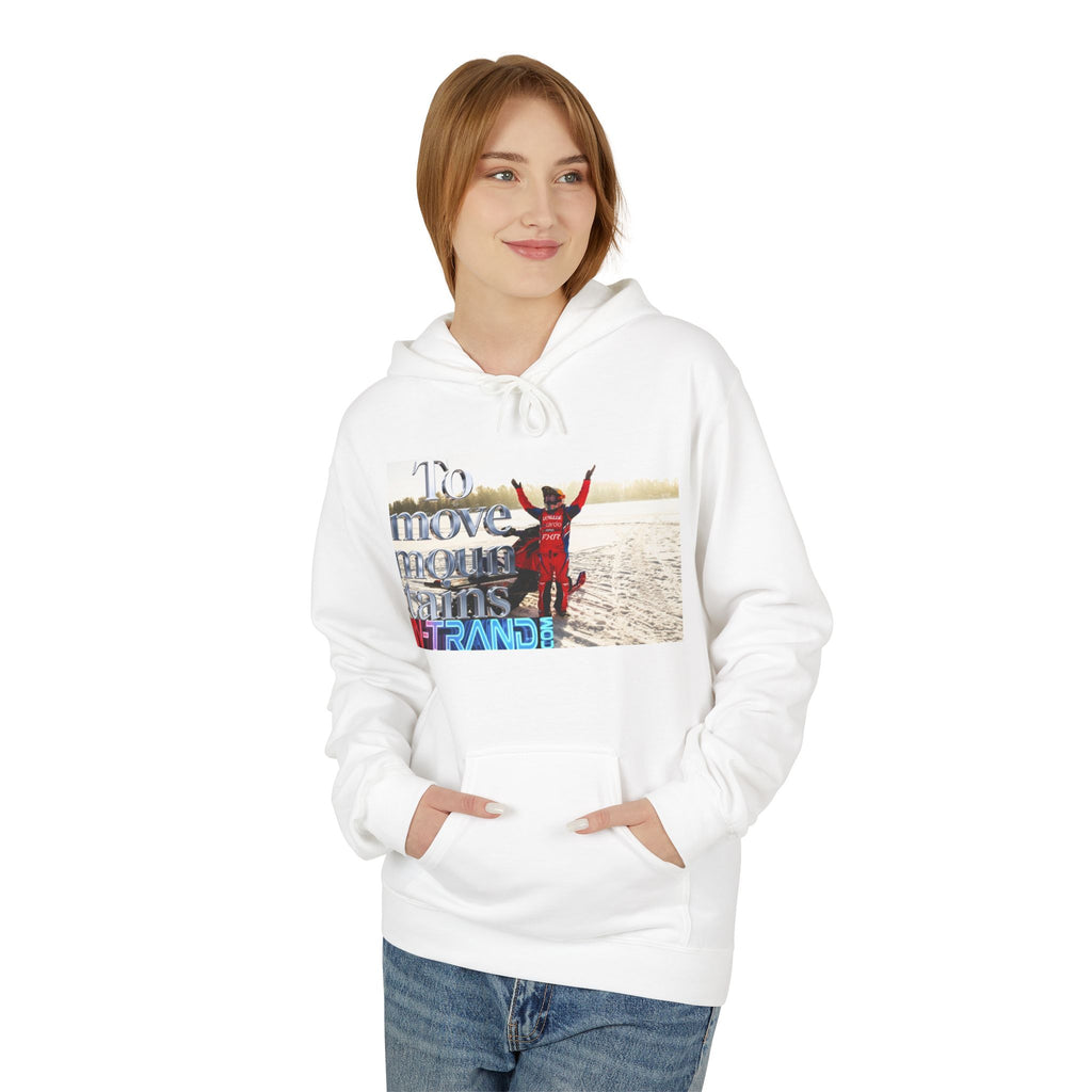 Hoodie – "To Move Mountains in Poland" Motivational Photo Design