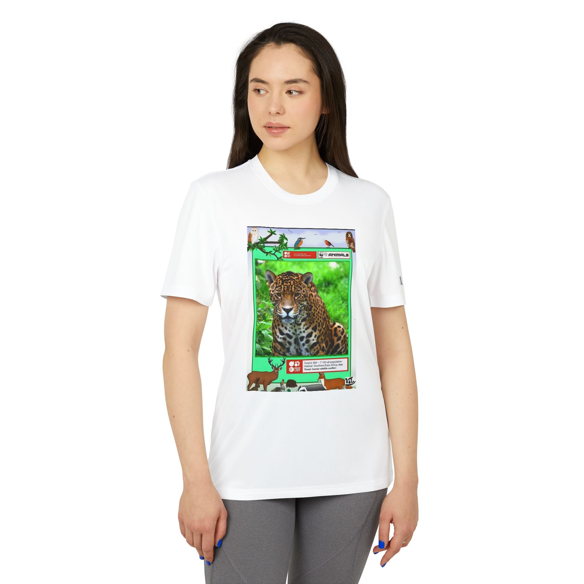 Leopard Trading Card Graphic T-Shirt