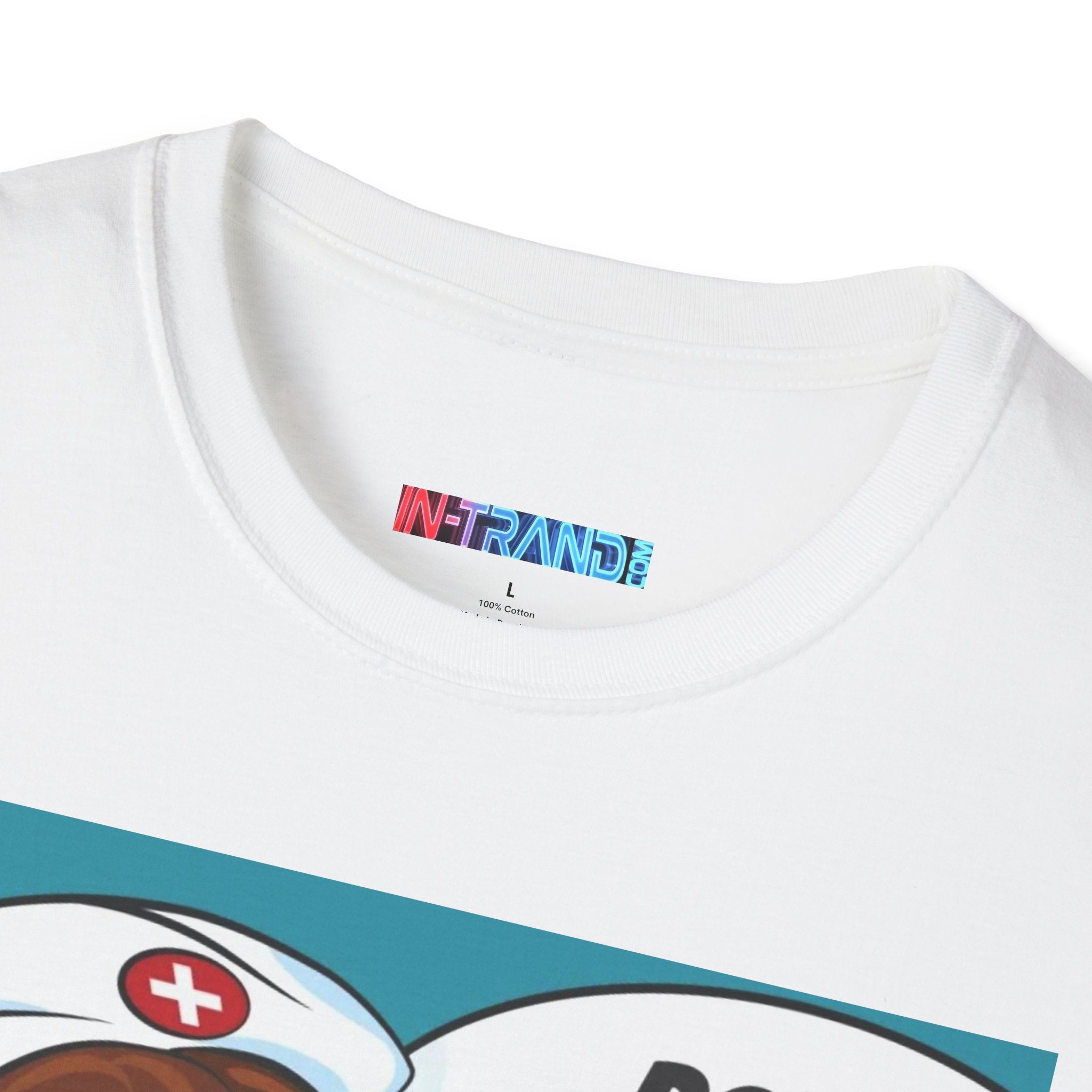 Nurse Illustration T-Shirt – "Don't Be Afraid" Retro Pop Art Medical Tee