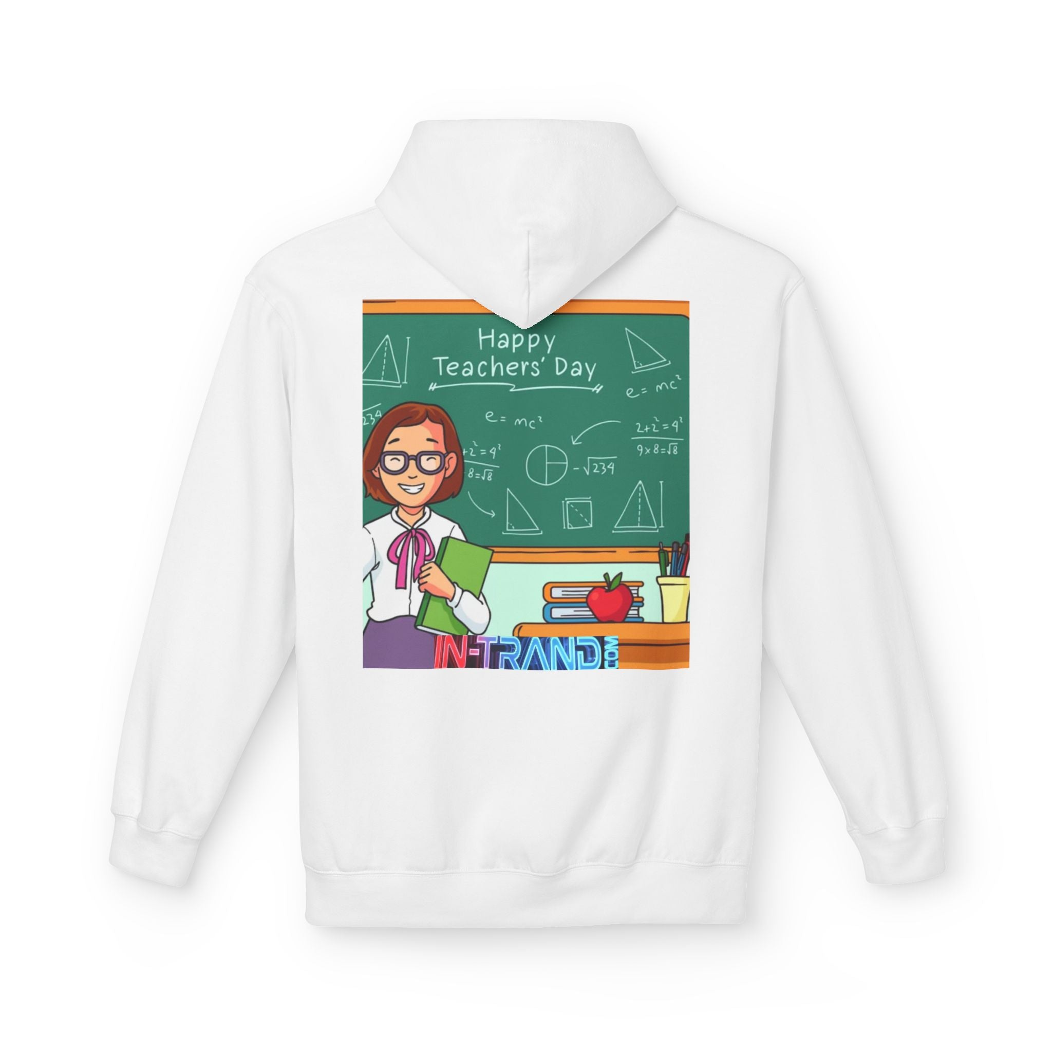 Teacher's Day Hoodie – "Happy Teacher's Day" Chalkboard Design