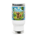 Stainless Steel Travel Mug with Handle, 14oz