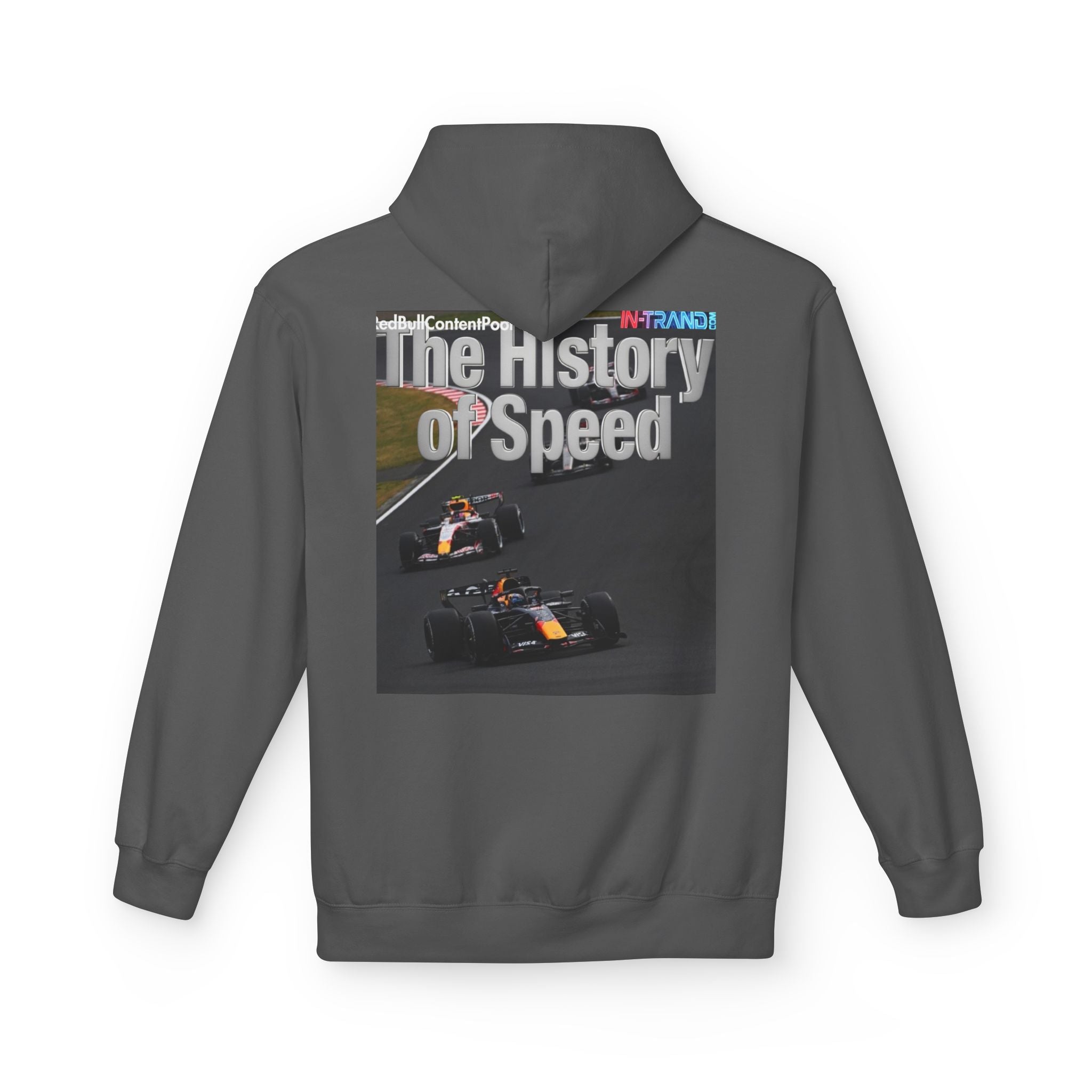 Racing Hoodie – “The History of Speed” Formula Car Graphic