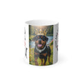 Color-Changing Mug — Crowned Rottweiler "You Are My Sunshine" Design, 11oz