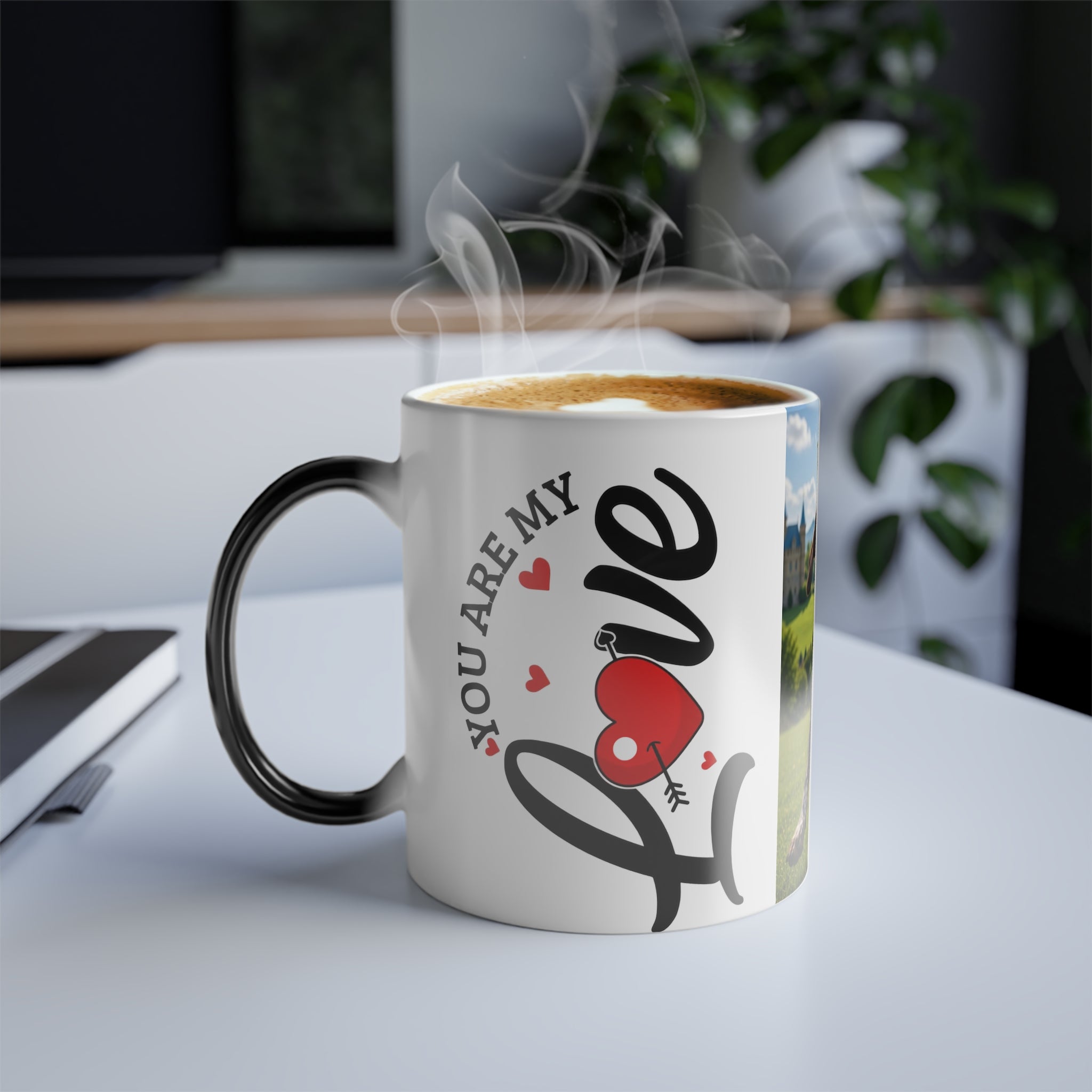 Color Morphing Mug — "You Are My Human" Dachshund Crowned King Design, 11oz