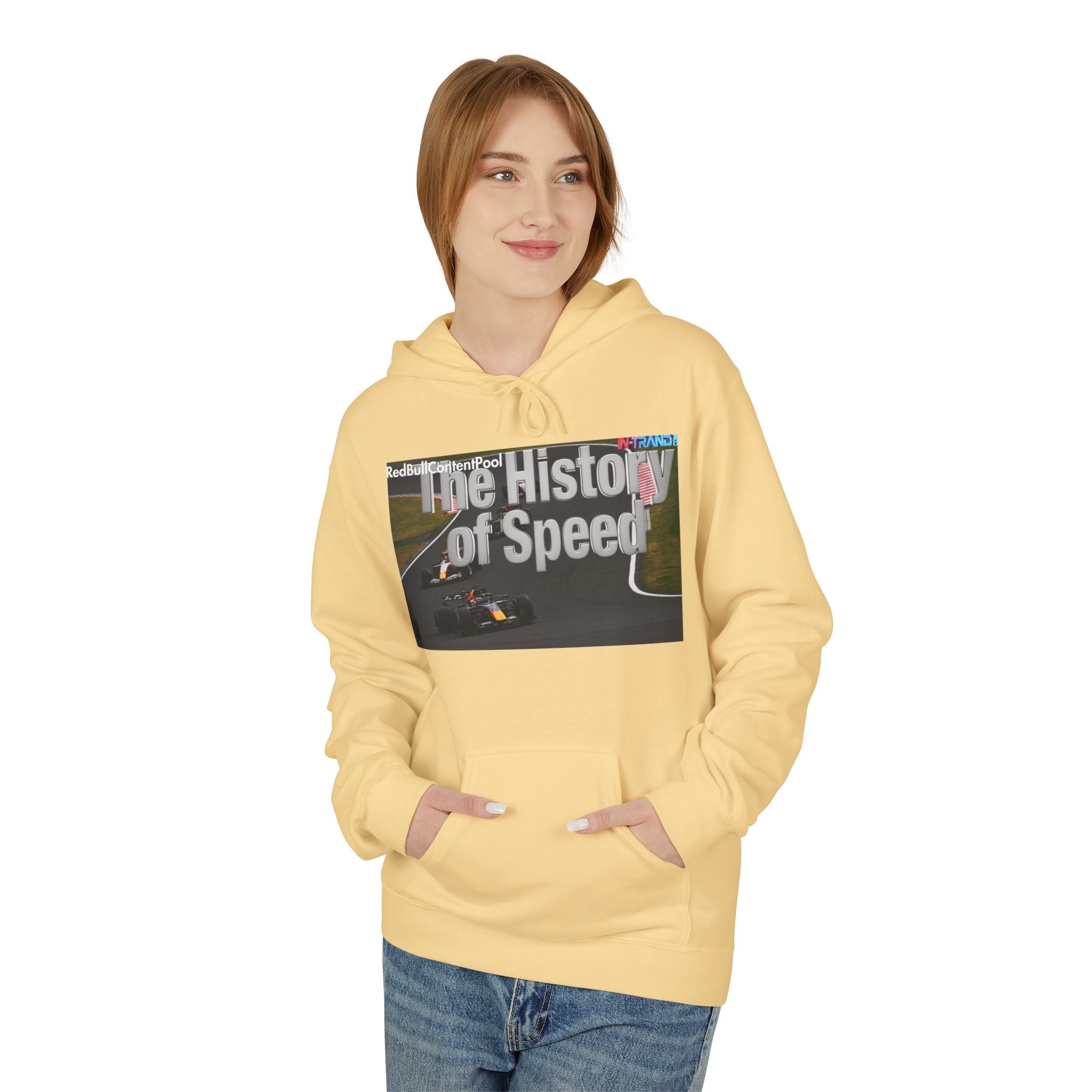 Racing Hoodie – “The History of Speed” Formula Car Graphic