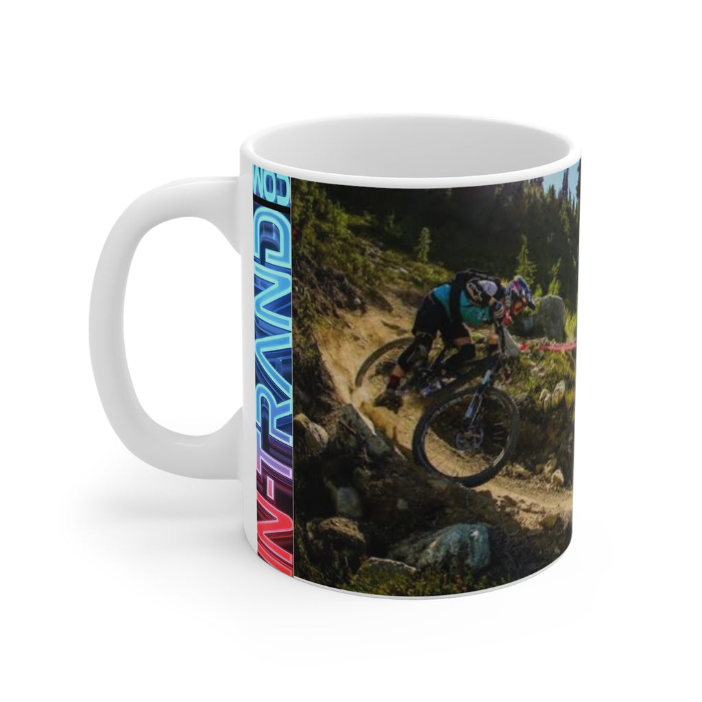 💎 Mountain Biking Mug — 'Anyone Who Rides a Bicycle Is My Friend' Outdoor Cycling Coffee Cup 💎