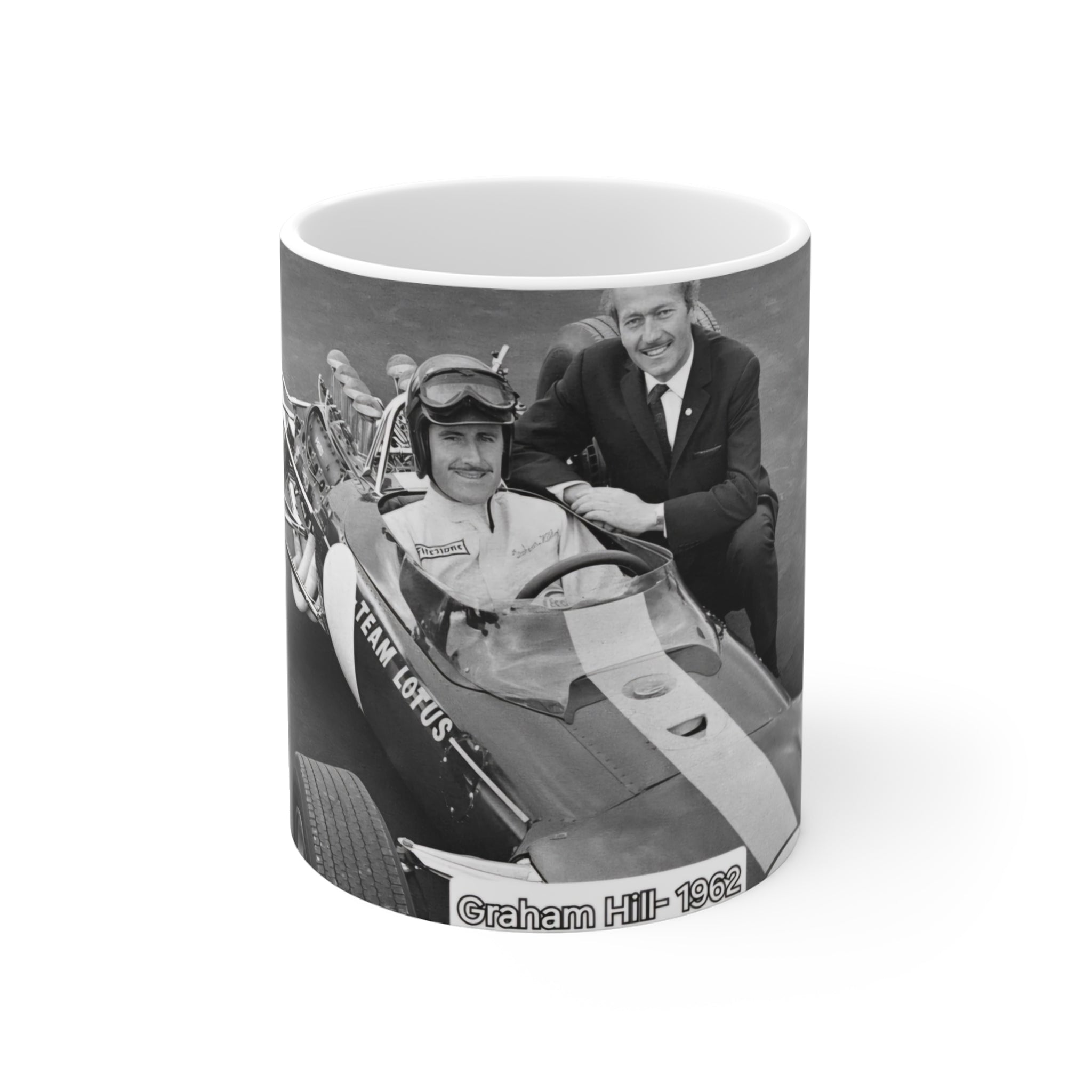 Racing Mug — 'The History of Speed' Retro Race Car Photo 11oz