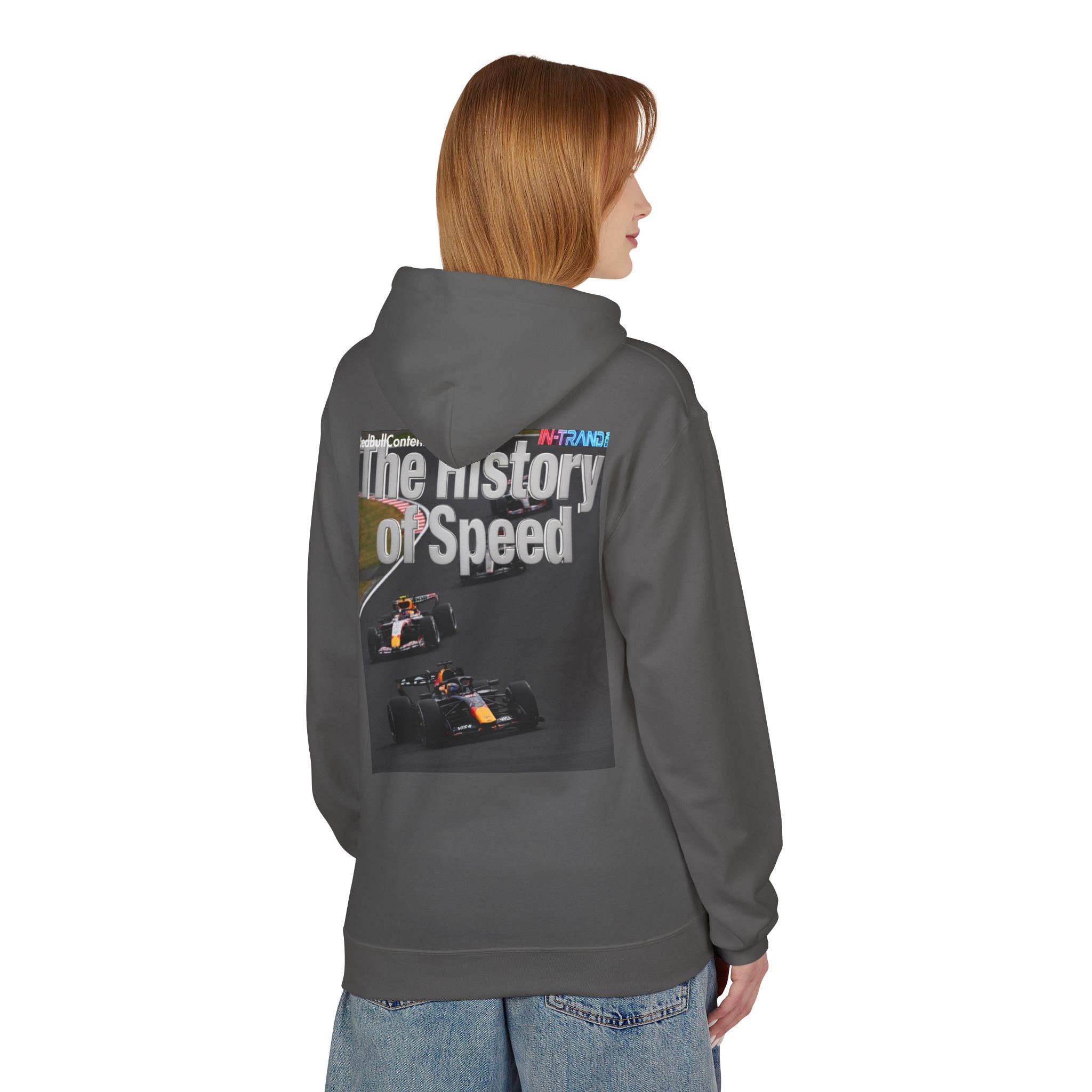 Racing Hoodie – “The History of Speed” Formula Car Graphic
