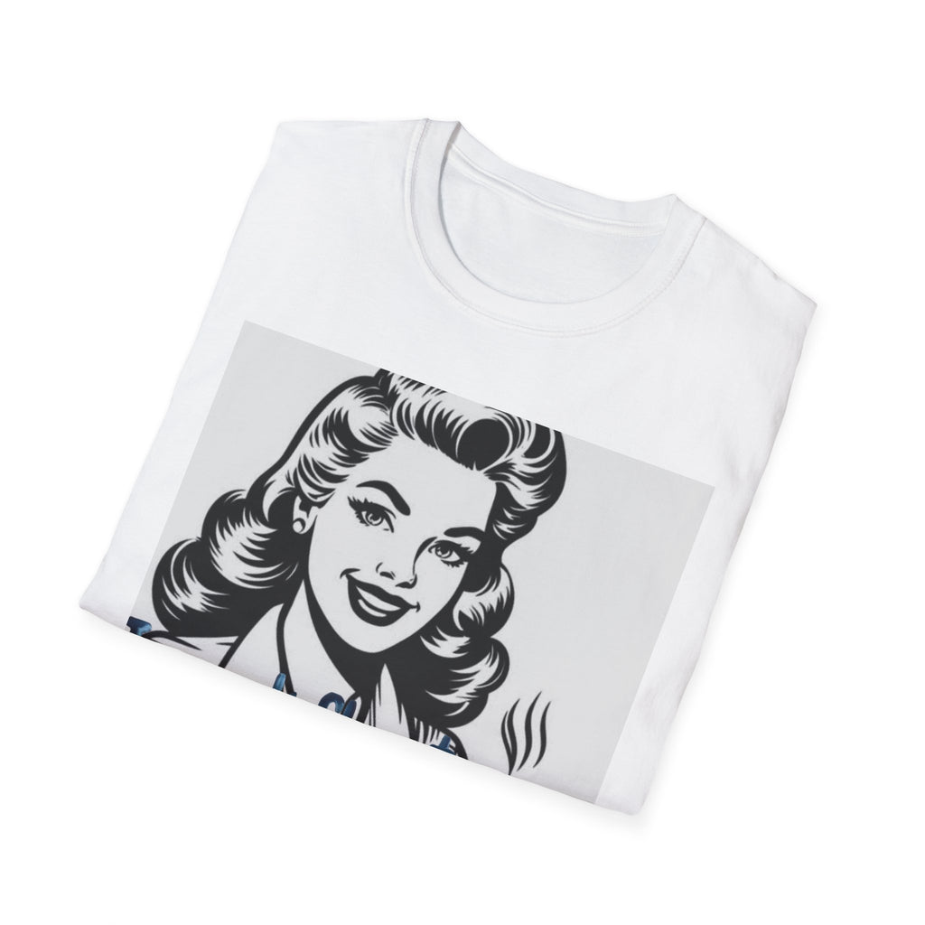 Espresso Lover T-Shirt — Retro Woman "I Speak Fluent Espresso" Coffee Tee