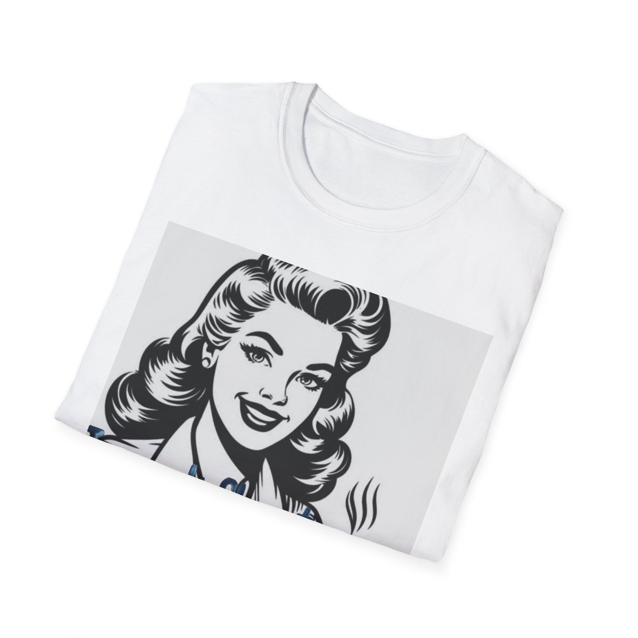 Espresso Lover T-Shirt — Retro Woman "I Speak Fluent Espresso" Coffee Tee