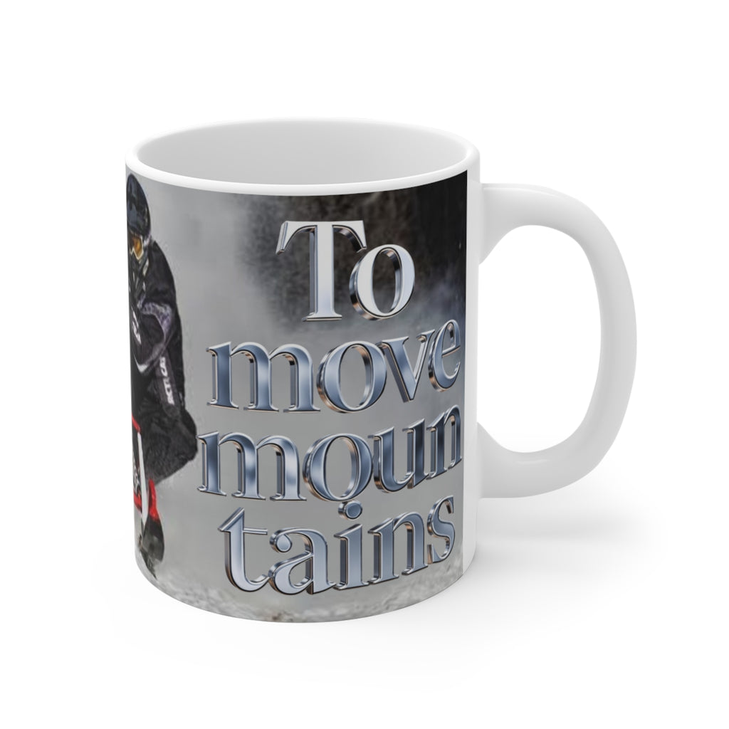 Snowmobile Mug - Snowmobile Rider Coffee Cup with 'SAND' Graphic