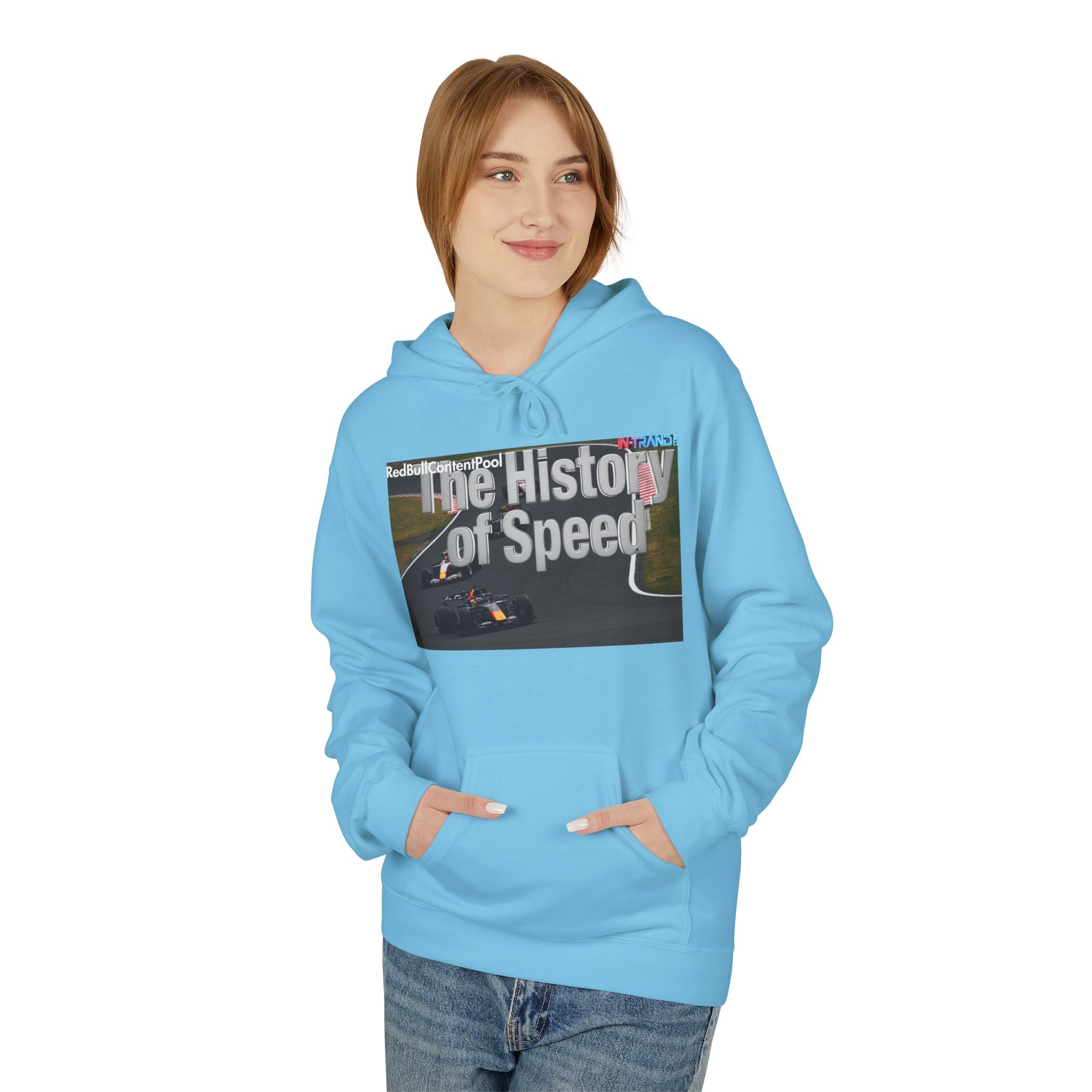 Racing Hoodie – “The History of Speed” Formula Car Graphic