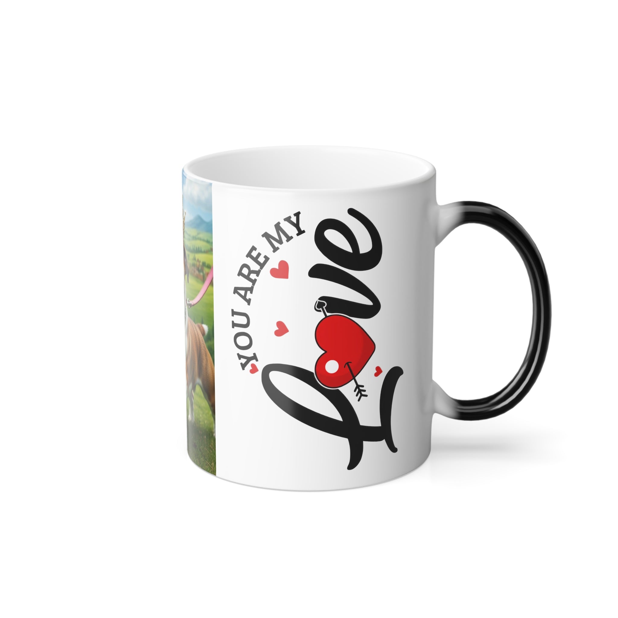 Color-Changing Mug — 'You Are My Queen' Bulldog Crown Design (11 oz)