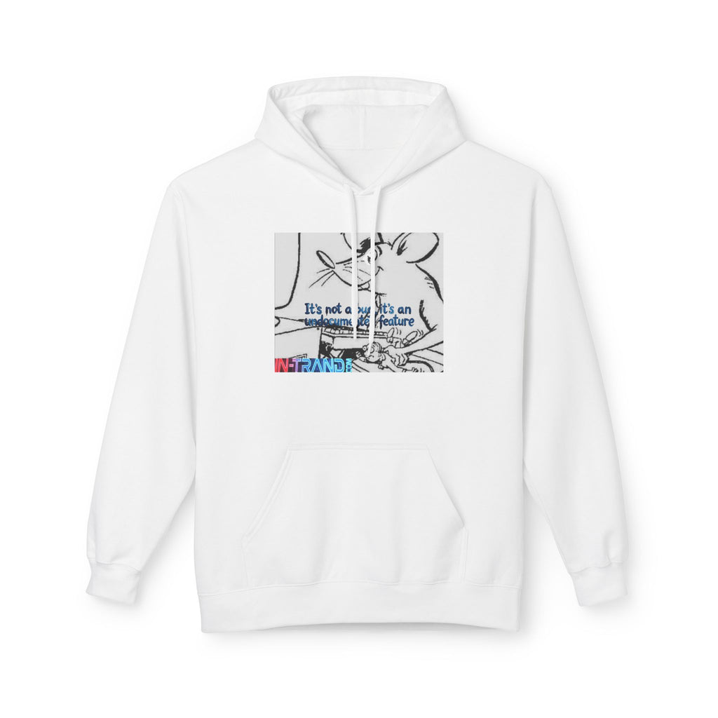 Hoodie — "It’s Not Grease on My Entrance" Cartoon Rat DJ Graphic Hoodie