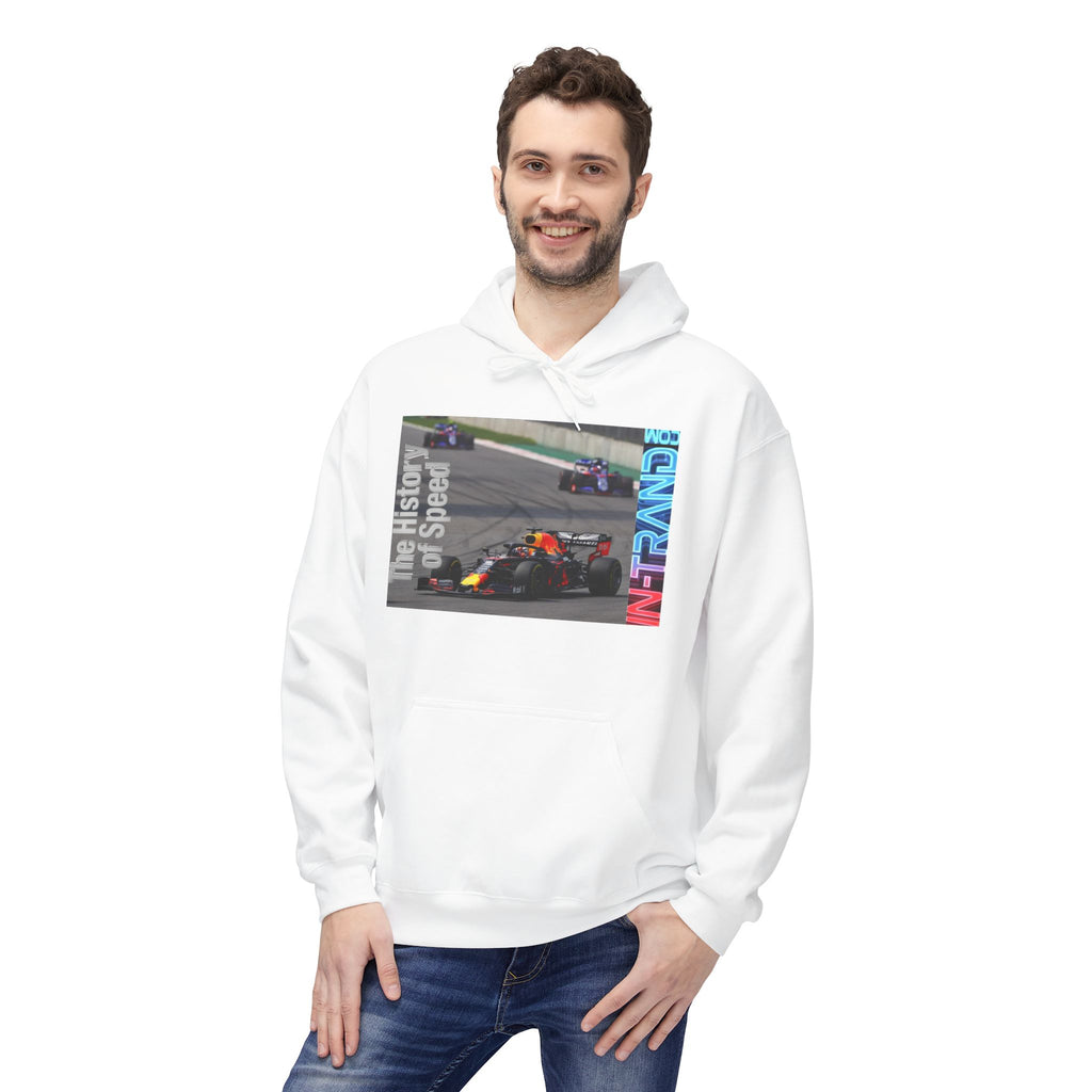 Racing Hoodie — “The History of Speed” Graphic Motorsport Pullover