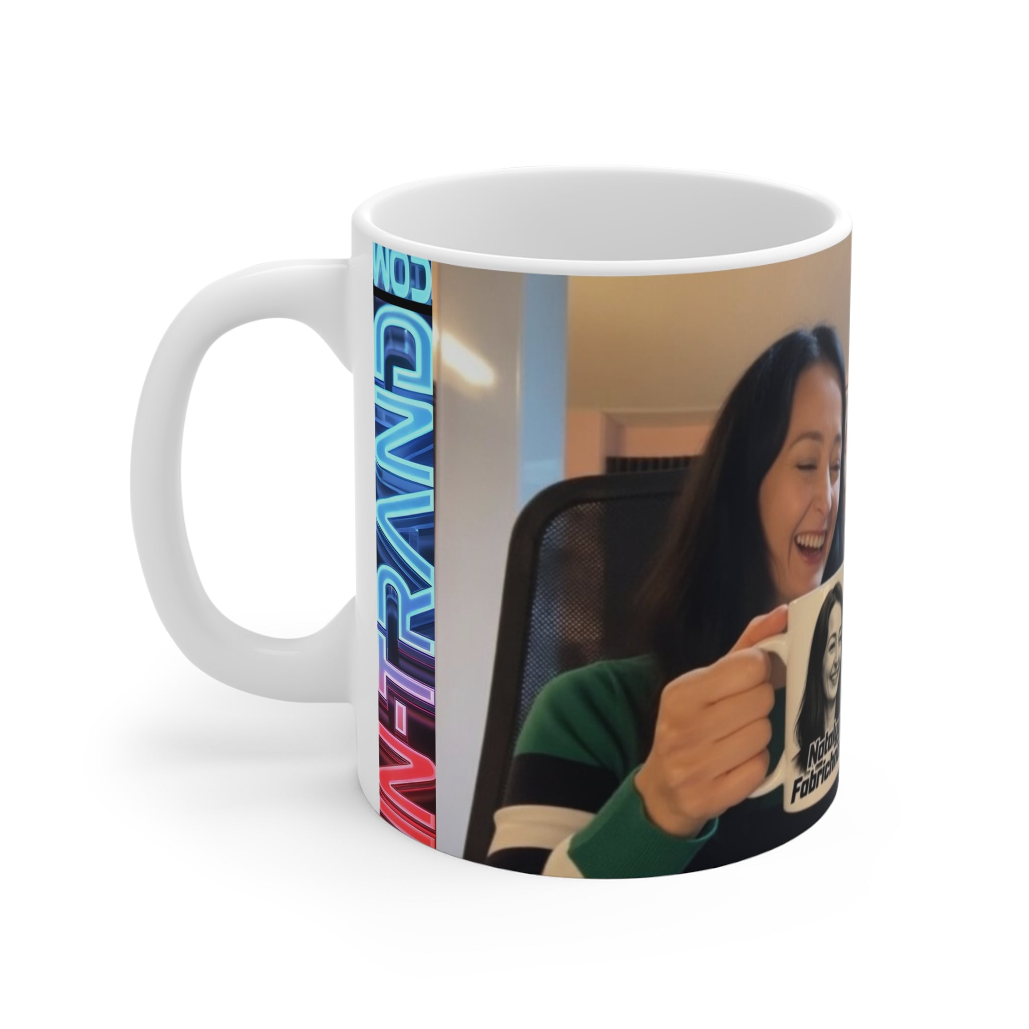 Personal Photo Mug — Custom 11oz Coffee Cup with Portrait Design