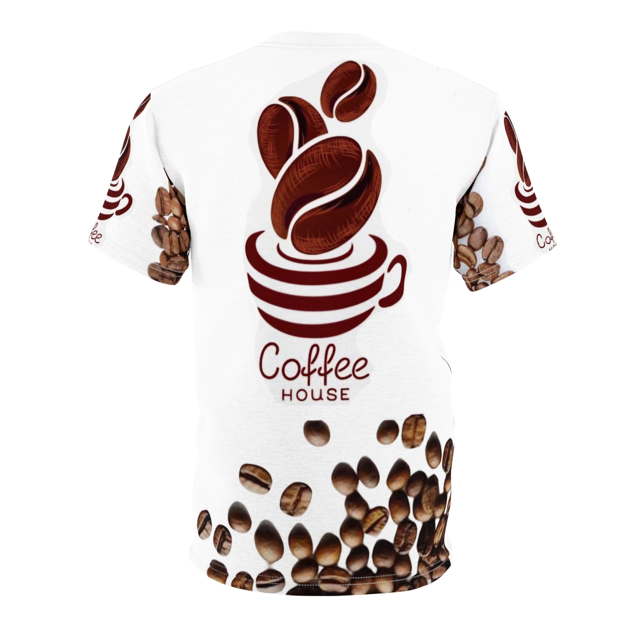 コーヒーショップのブランドTシャツ - 明るいカットソーTシャツ