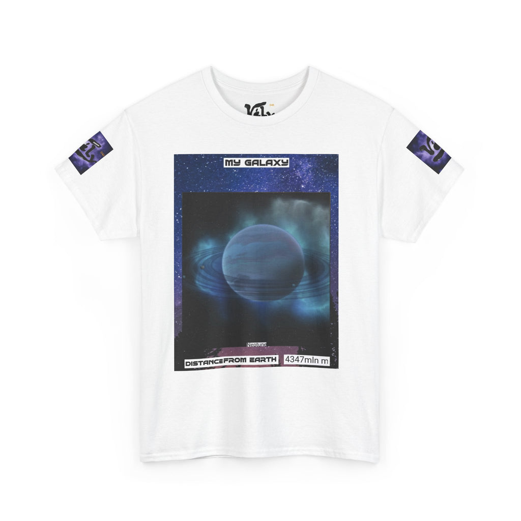 私のギャラクシーネプチューン おもしろ犬とパパのTシャツ