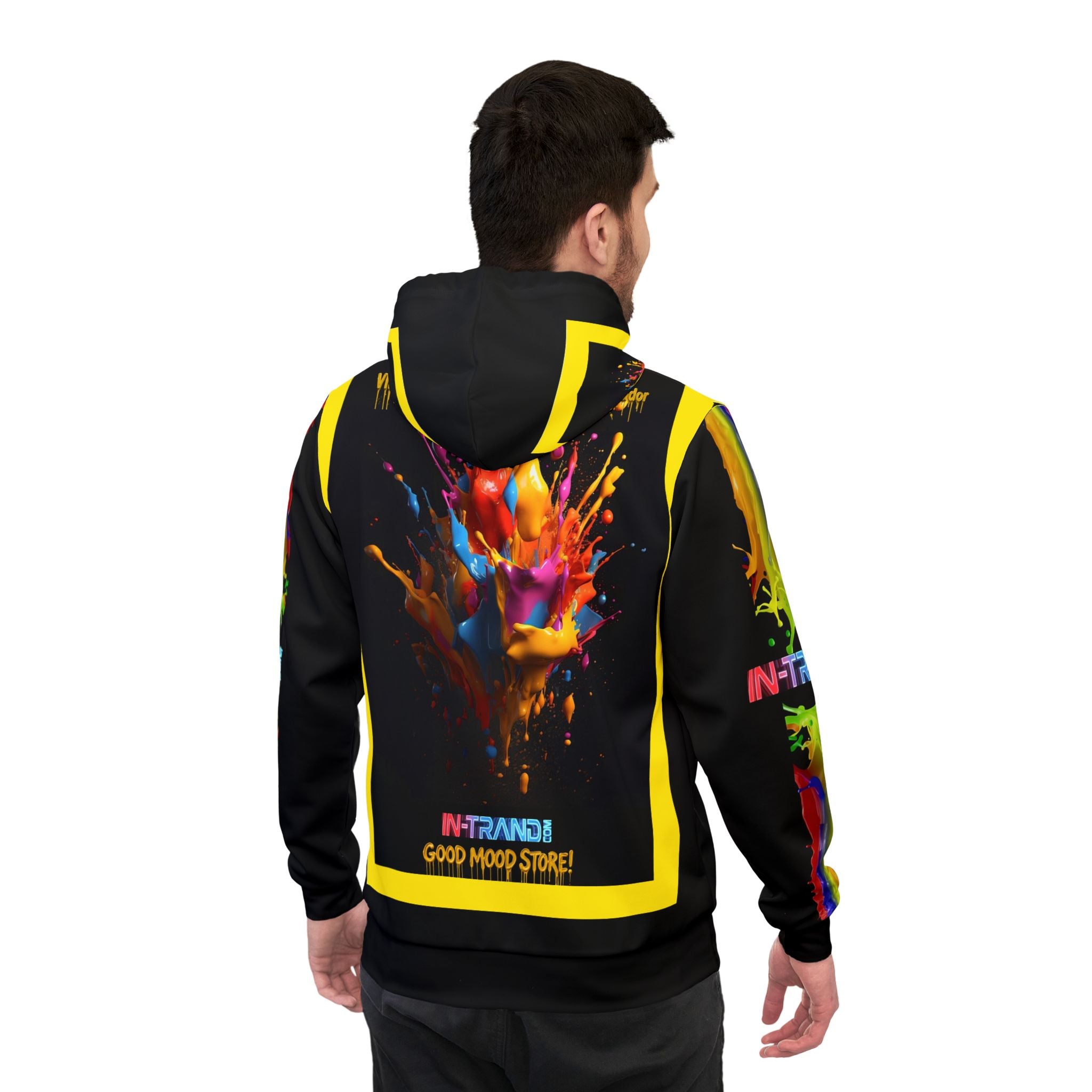 Athletic Hoodie — Color Splash Graphic Pullover