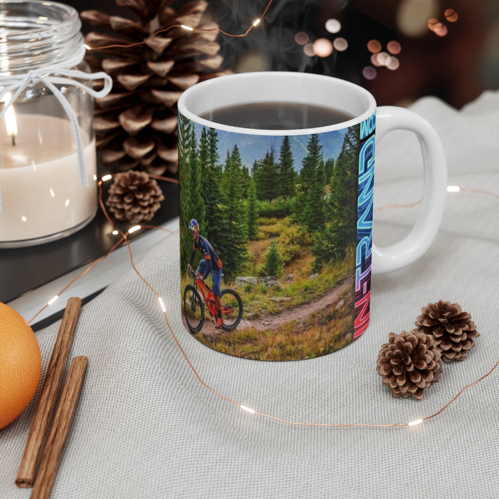 💎 Cycling Mug 11oz — Bold Bike Graphic Coffee Cup for Riders 💎