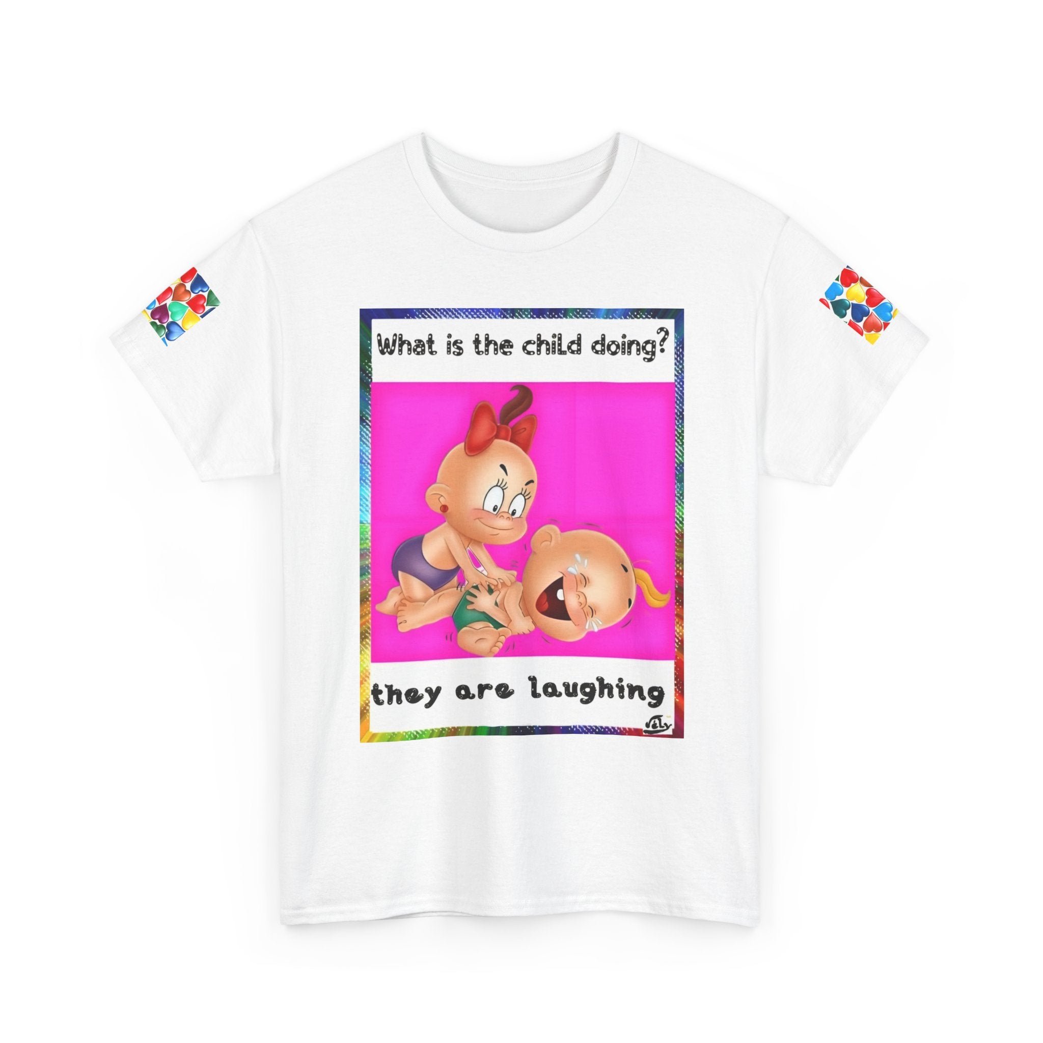What Are the Children Doing? Tee — Cute Kids’ Illustration Graphic T-Shirt