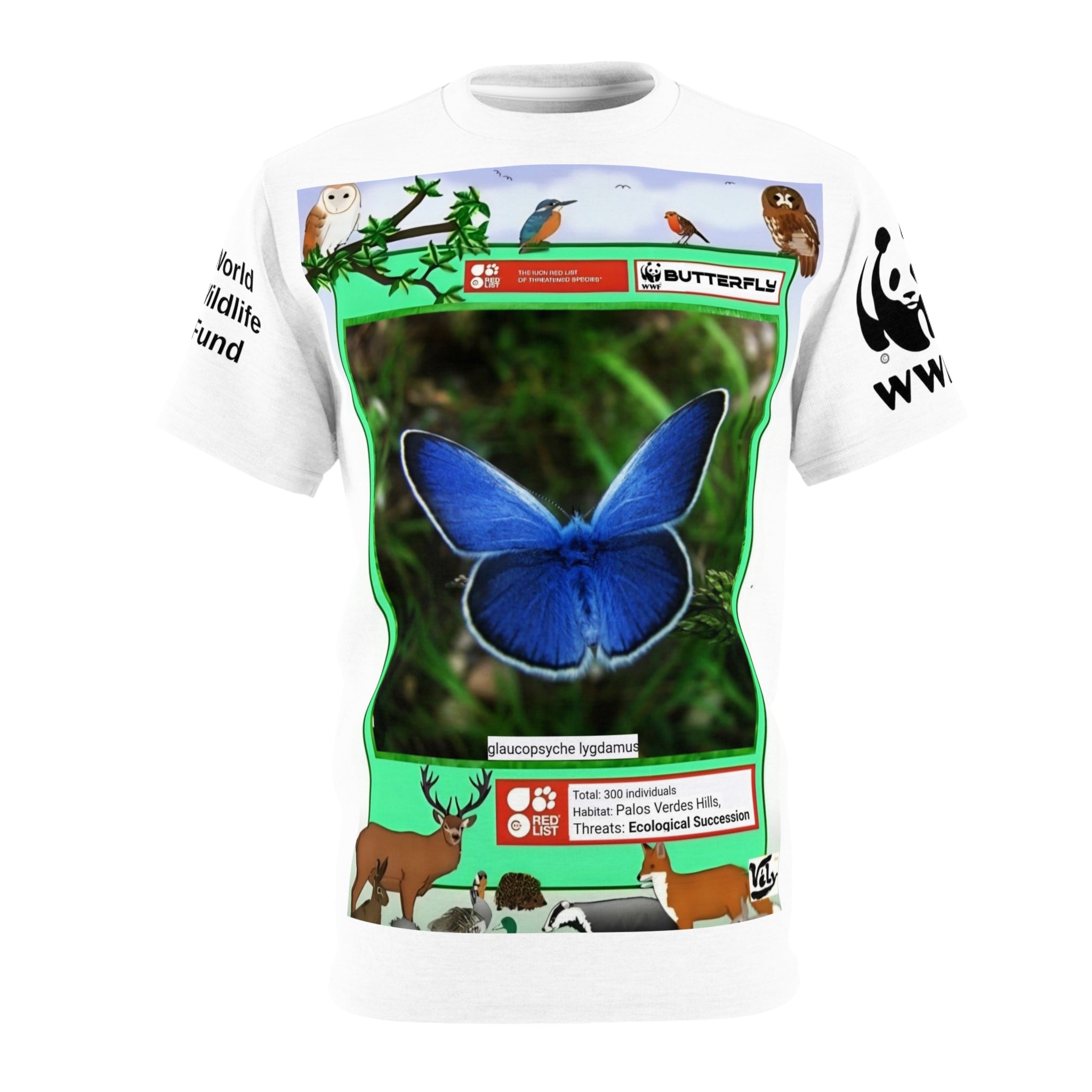 バタフライネイチャーTシャツ - 明るく美しいギフトTシャツ