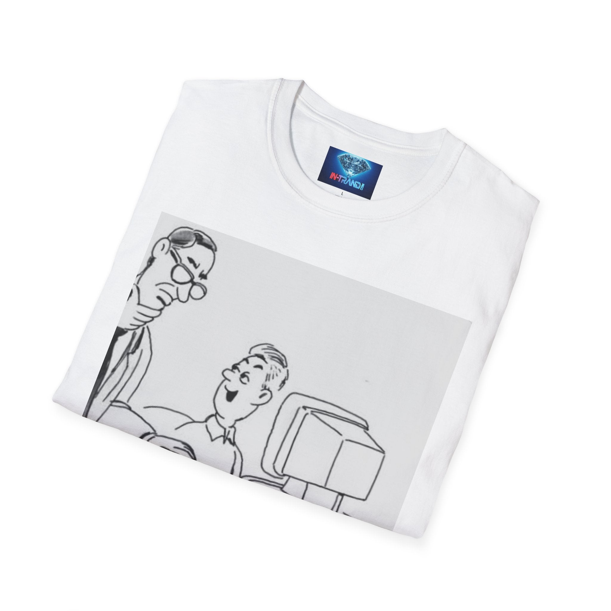 Tech Support Cartoon T‑Shirt — "I'm Here to Fix the 'Smart' Things You Broke"