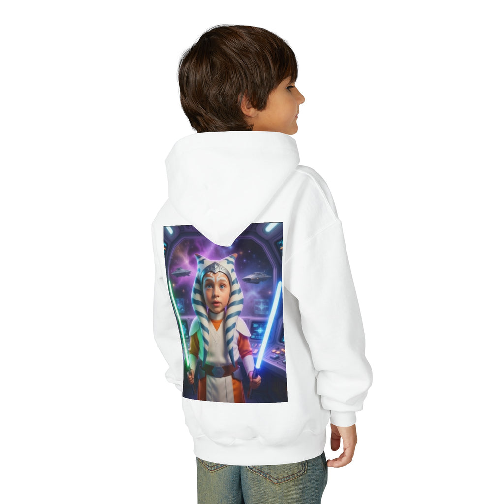 Youth Jedi Lightsaber Hoodie — Ahsoka-Inspired Star Wars Kid’s Sweatshirt