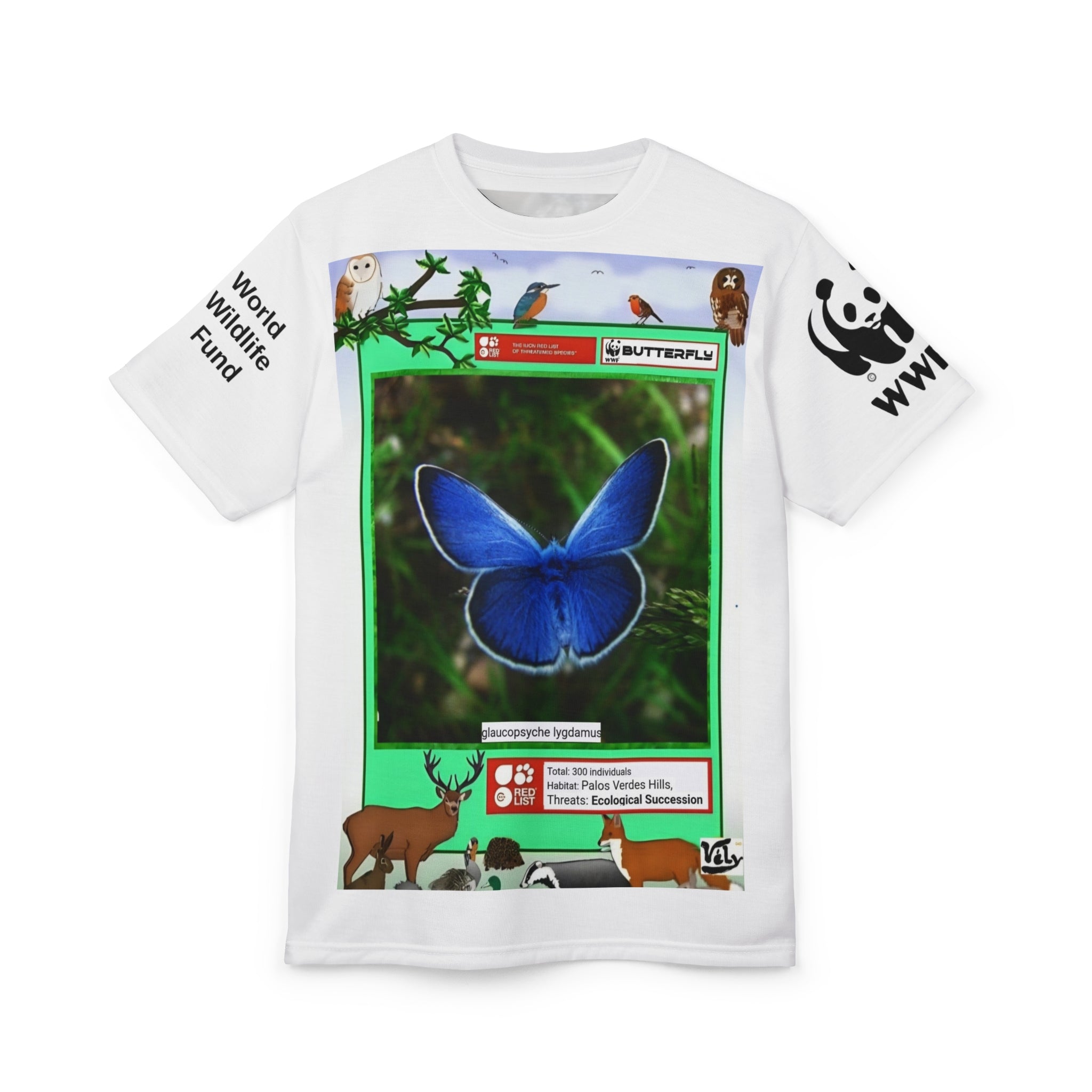 バタフライネイチャーTシャツ - 明るく美しいギフトTシャツ