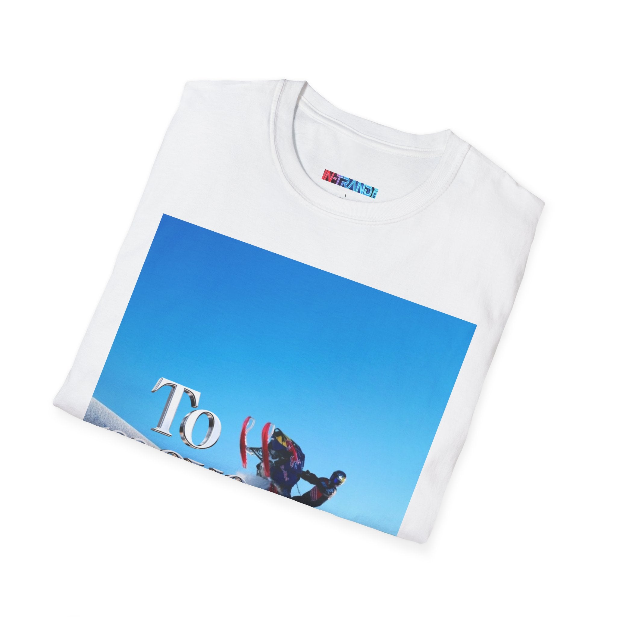 Snowmobile Adventure T-Shirt — "To Move Mountains" Graphic Tee