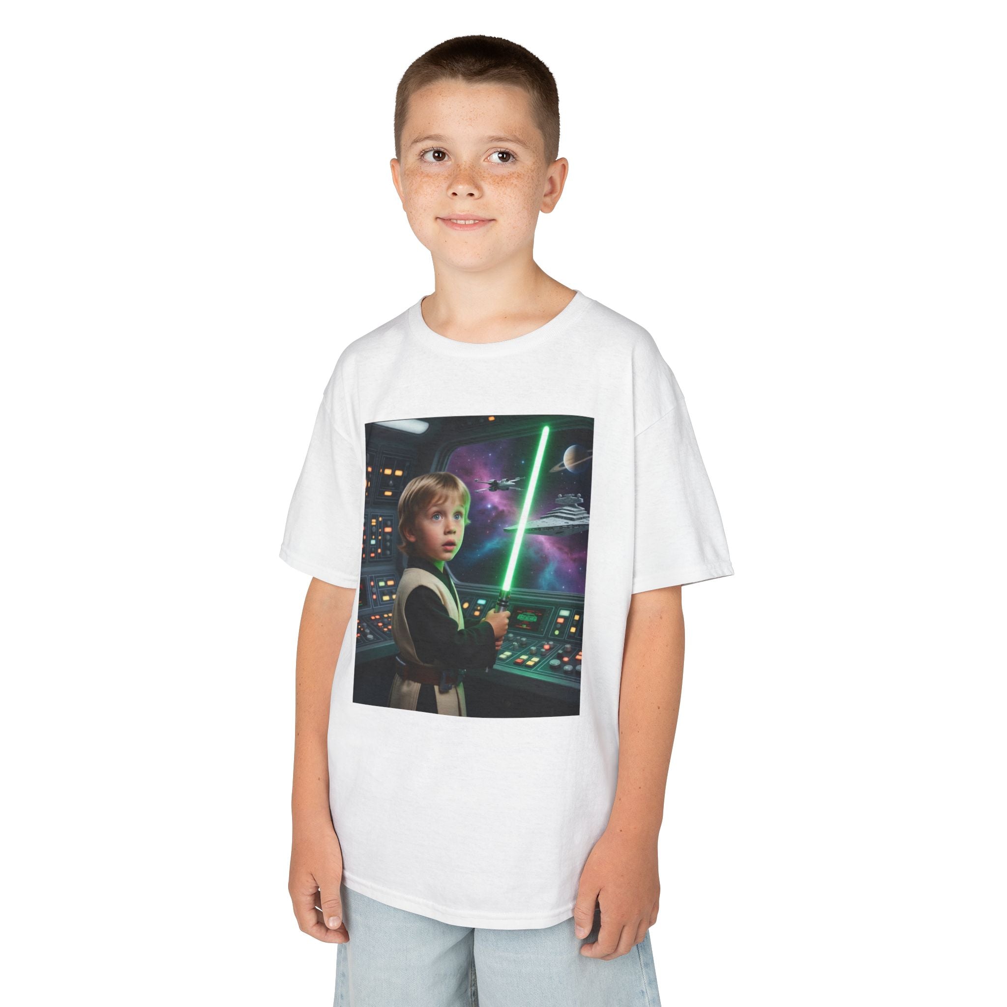 Kids Lightsaber Tee — Space Adventure Jedi Shirt