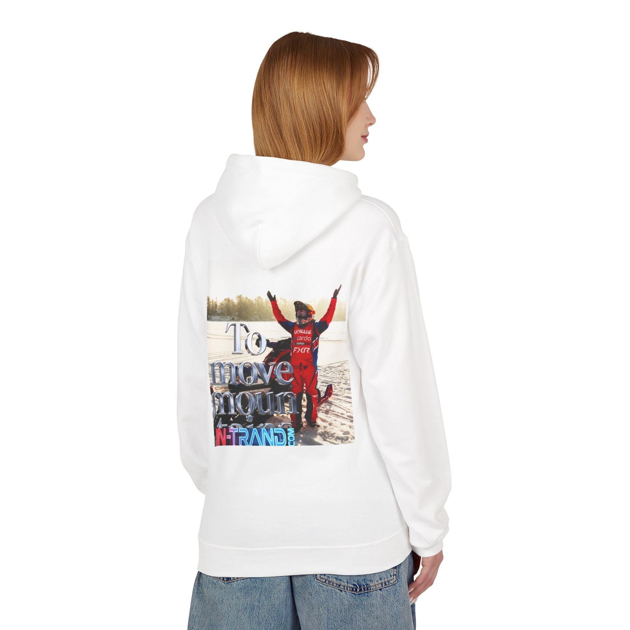 Hoodie – "To Move Mountains in Poland" Motivational Photo Design