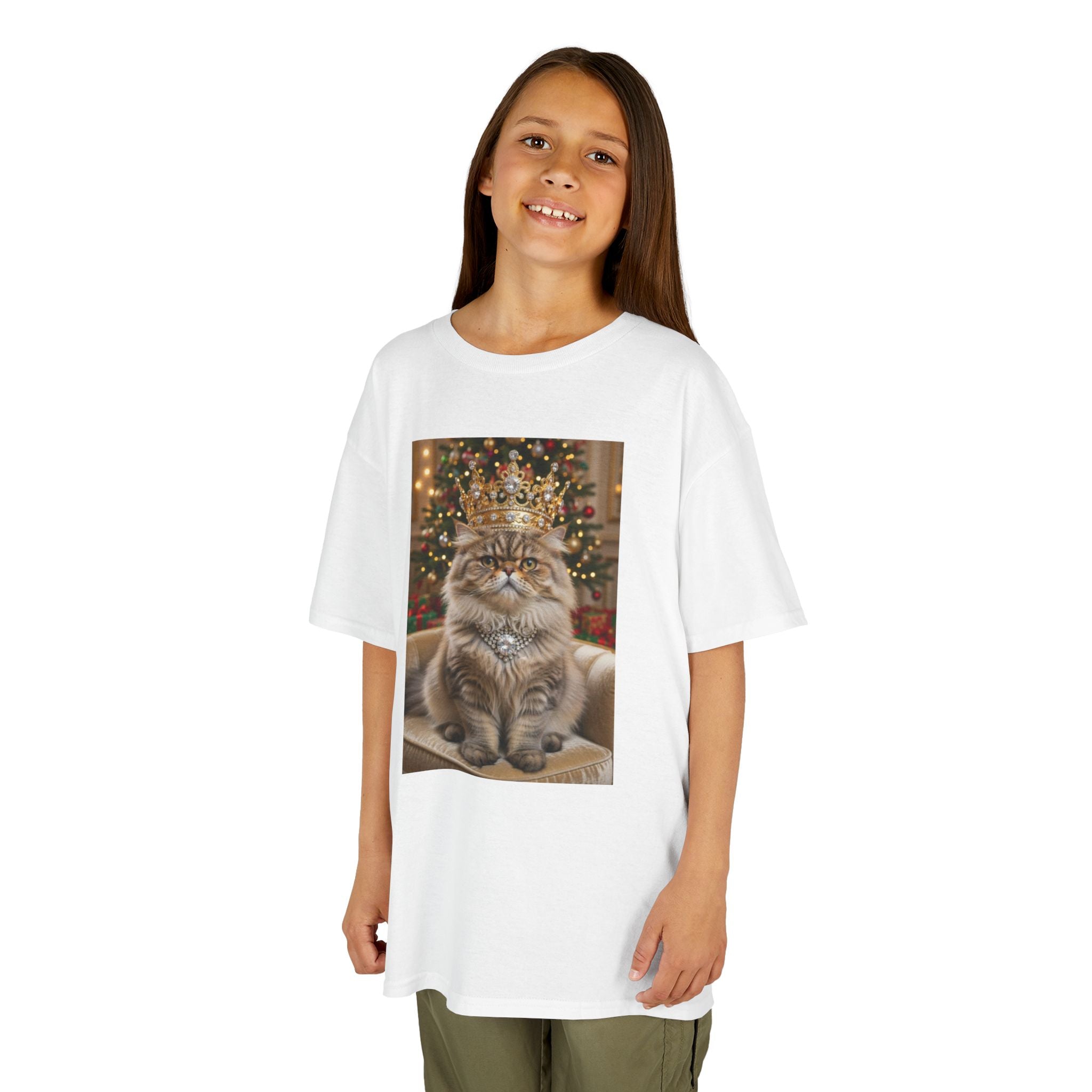 T-SHIRT KIDS -CATS HEROES- Festive Grumpy Cat Christmas Tee