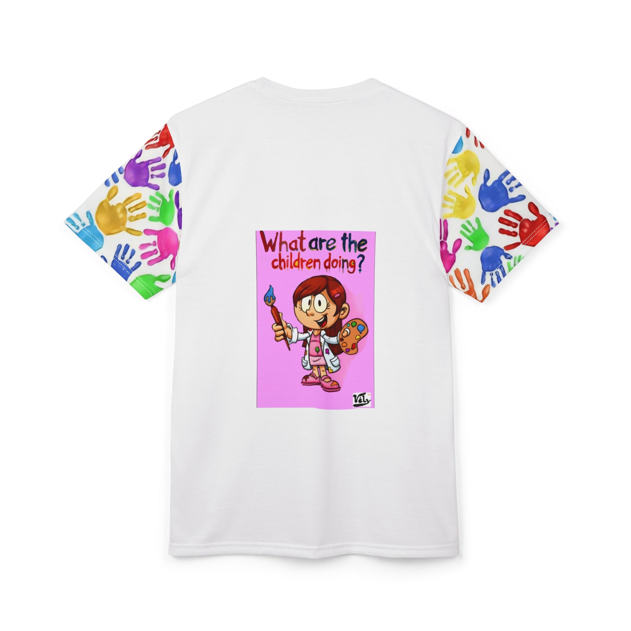 What Does It Do? Bright Graphic T‑Shirt