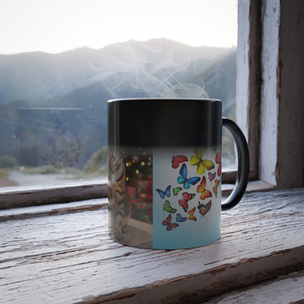 Royal Cat Color-Changing Mug — 11oz Magic Morphing Coffee Cup