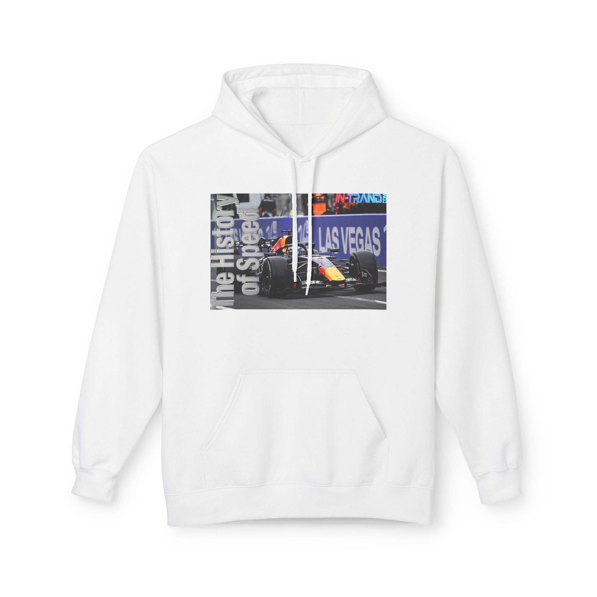 The History of Speed Hoodie — Racing Car Las Vegas Graphic Hoodie