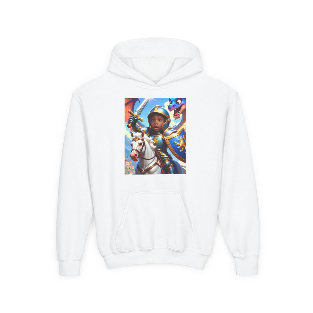 Youth Knight Hoodie – Brave Little Knight Graphic Sweatshirt for Kids