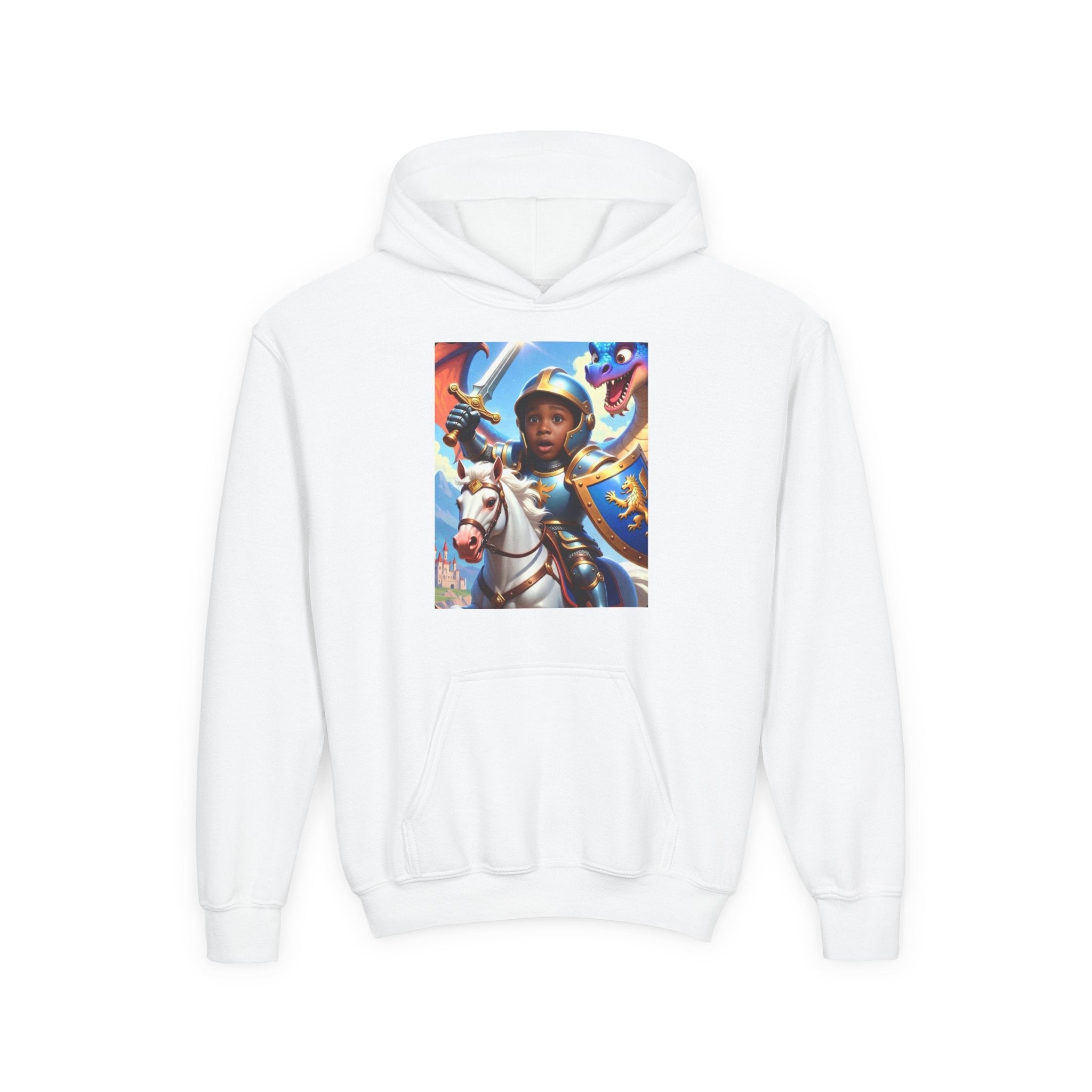 Youth Knight Hoodie – Brave Little Knight Graphic Sweatshirt for Kids