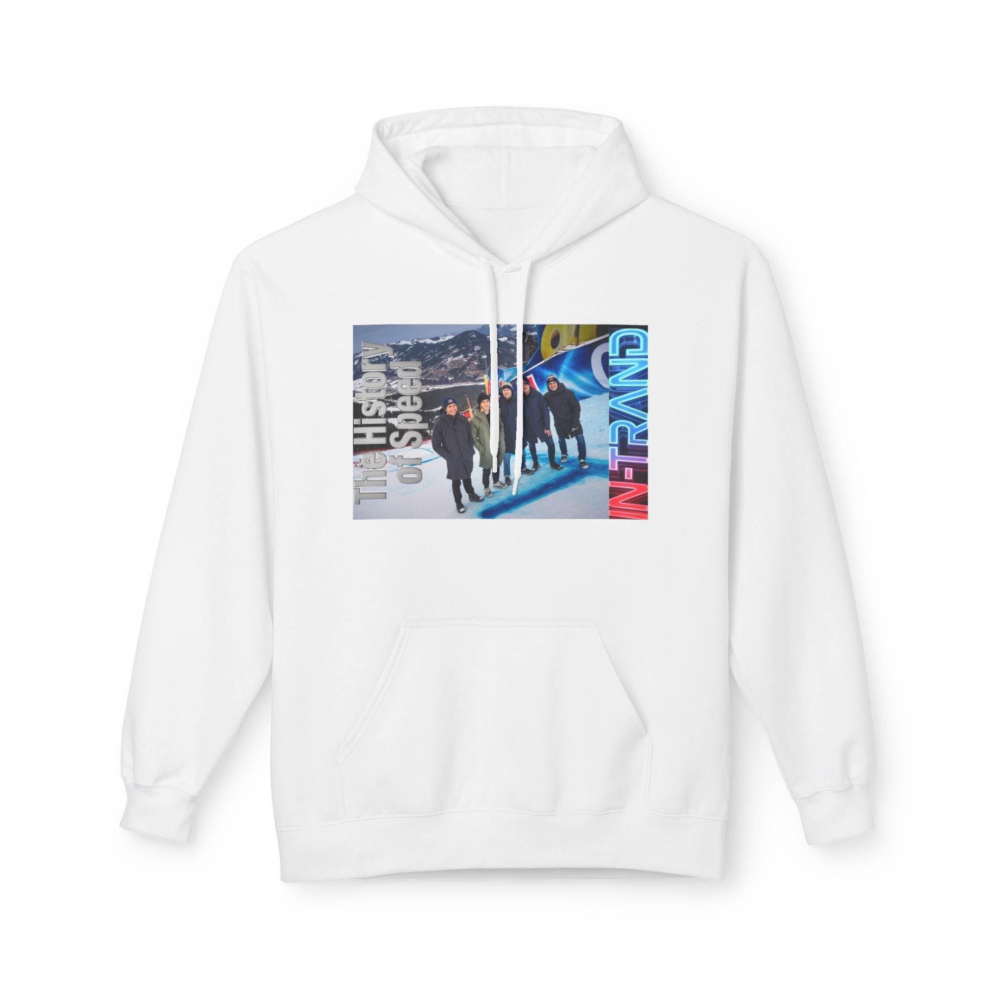 History of Speed Hoodie — Retro Bobsled Team Graphic Pullover