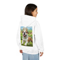 Bulldog Crown Hoodie — Kids' Regal Puppy Graphic Sweatshirt